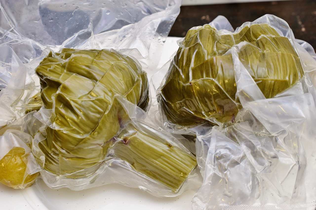 Sous Vide Vegetables: Fresh Artichokes, Fresh Corn - Sous Vide Resources