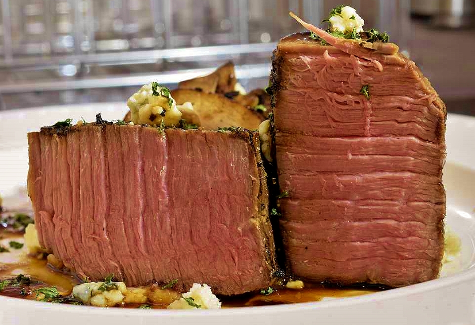 Vide: Top Round served as a steak - Sous